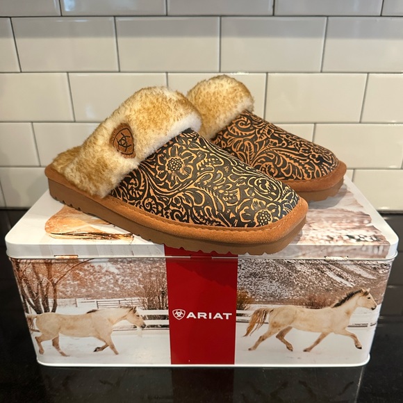 Ariat Shoes - NEW ARIAT JACKIE EXOTIC EMBOSSED SLIPPERS SIZE 8